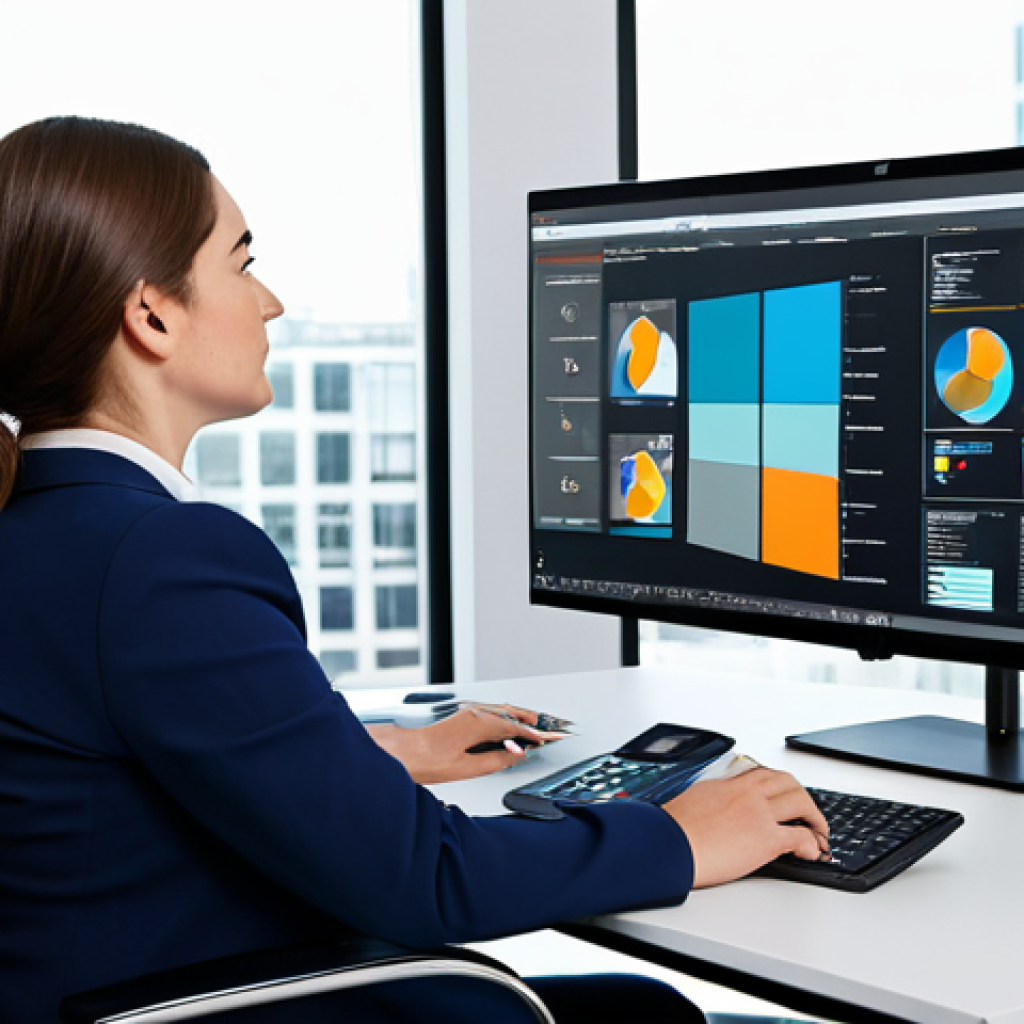 **
Professional businesswoman in a modern office setting, fully clothed in a modest business suit, sitting at a desk, working on a video marketing strategy. Focus on her analyzing data and brainstorming ideas. Safe for work, appropriate content, perfect anatomy, natural proportions, professional.
**
